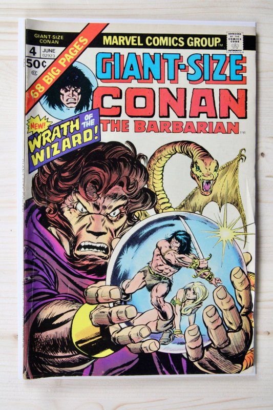 Conan the Barbarian Annual #4 (Marvel Comics, 1978), raw comic book in VF- 7.5 condition — front cover