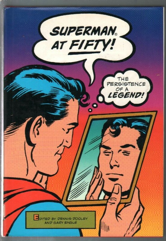 Superman at Fifty 1987-hardback w/ Dust Jacket-origin-history-180+ Pages-VF (1987), raw comic book in VF condition — front cover
