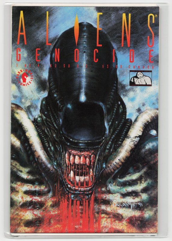 Aliens: Genocide #1 (Dark Horse Comics, 1991), raw, ungraded comic book — front cover