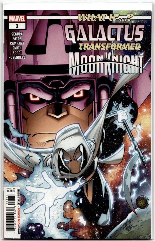 What If...? Galactus: Galactus Transformed Moon Knight? (2025) What If (Marvel Comics, 2025), raw, ungraded comic book — front cover
