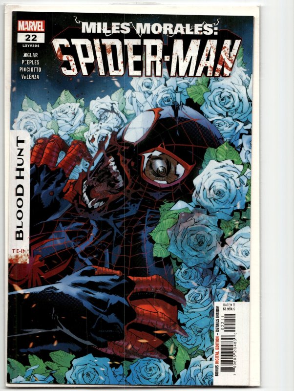 Miles Morales: Spider-Man #22 (Marvel Comics, 2024), raw, ungraded comic book — front cover