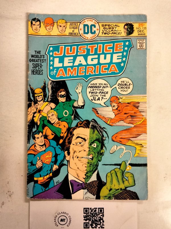 Justice League of America #125 (DC Comics), raw comic book in VG condition — front cover