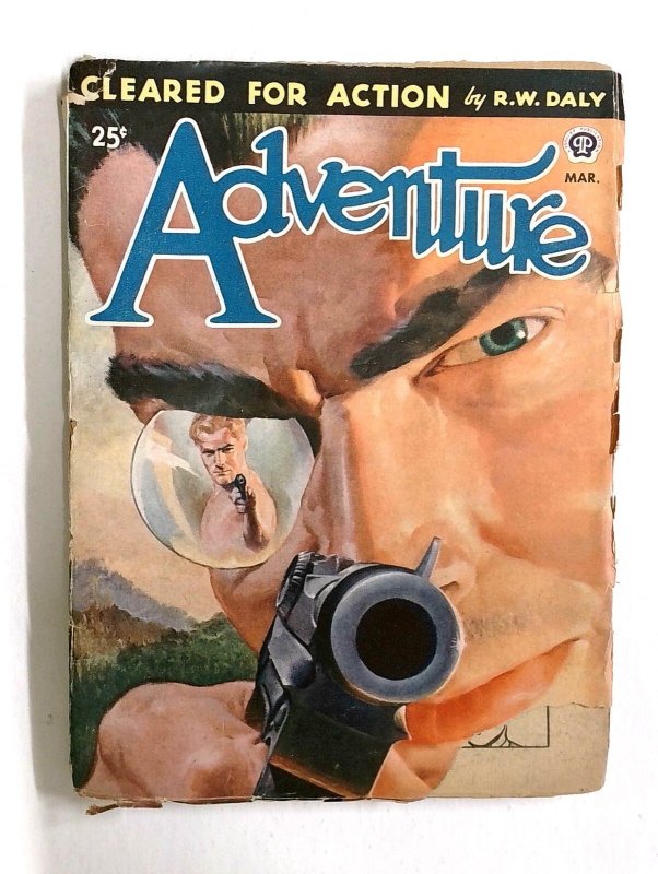 Adventure Pulp - March 1946- 1st Philip Jose Farmer Story - Popular Pubs (1946), raw, ungraded comic book — front cover