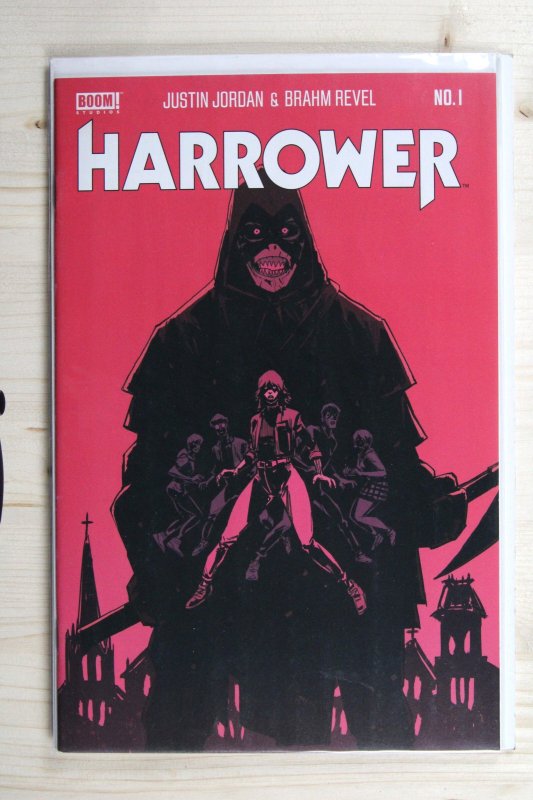 Harrower #1 (Boom! Studios, 2023), raw comic book in NM+ 9.6 condition — front cover