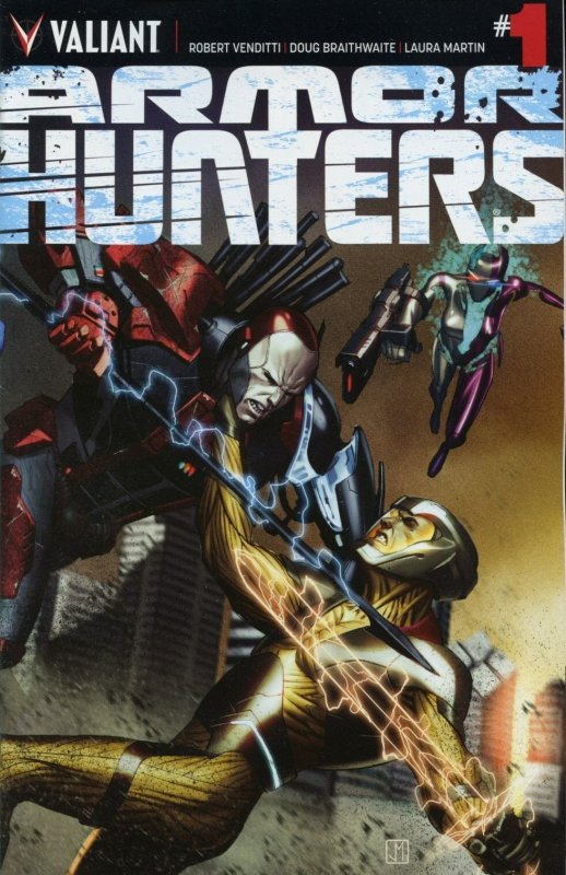 Armor Hunters #1 (Valiant Comics, 2014), raw, ungraded comic book — front cover