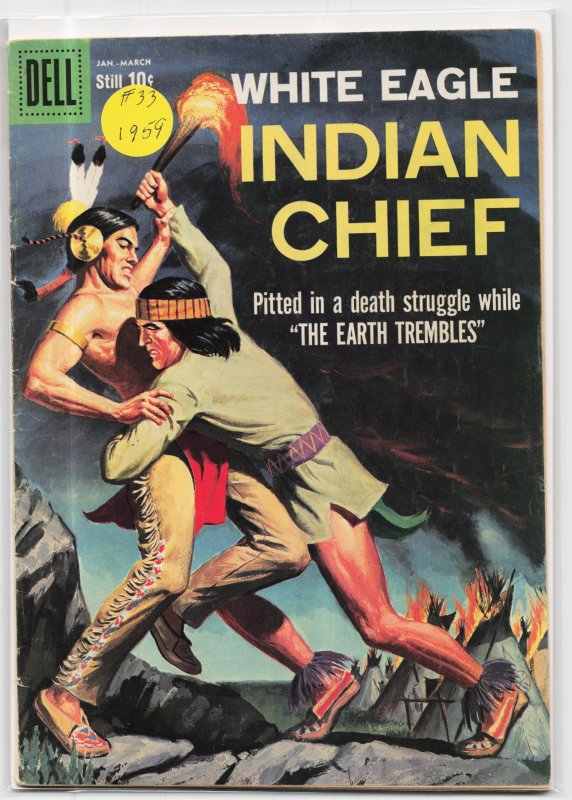 Indian Chief #33 (Dell, 1959), raw, ungraded comic book — front cover