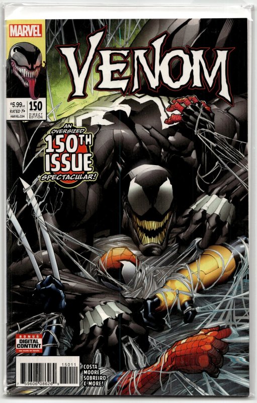 Venom #150 (Marvel Comics, 2017), raw, ungraded comic book — front cover