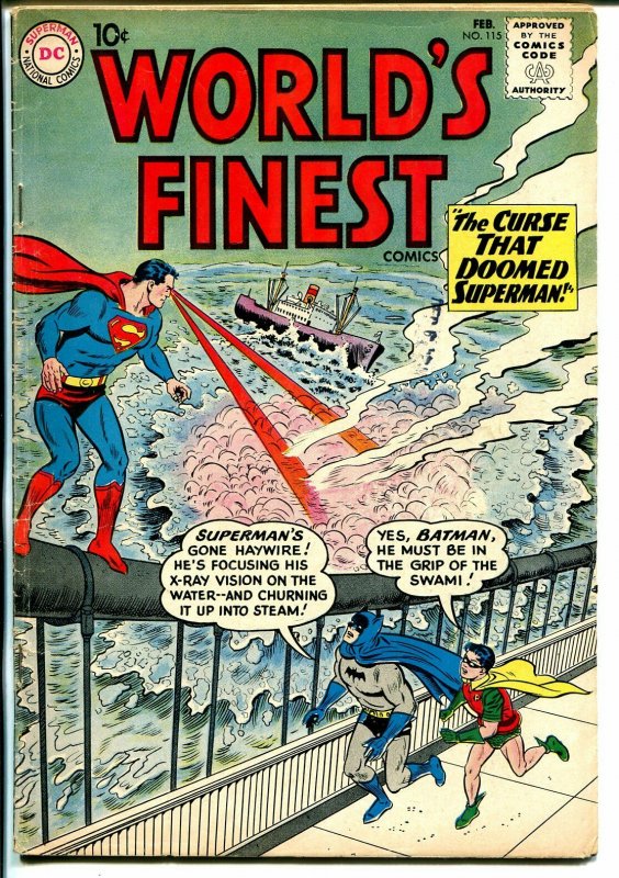 World's Finest #115 (DC Comics), raw comic book in VG+ condition — front cover