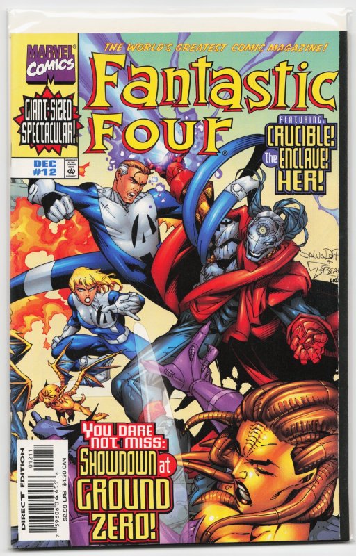 Fantastic Four #12 (Marvel Comics, 1998), raw, ungraded comic book — front cover