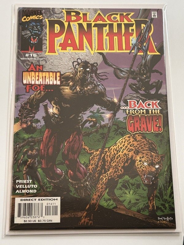 Black Panther #16 (Marvel Comics, 2000), raw comic book in NM 9.4 condition — front cover