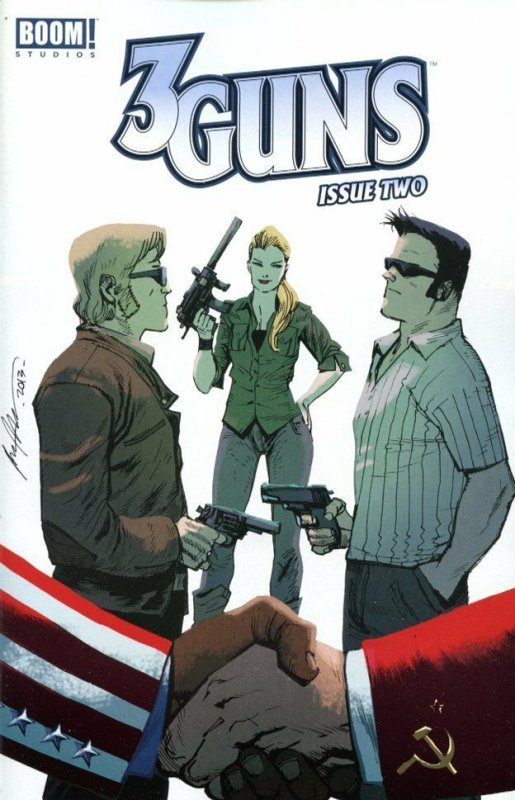 3 Guns #2 (Boom! Studios, 2013), raw, ungraded comic book — front cover