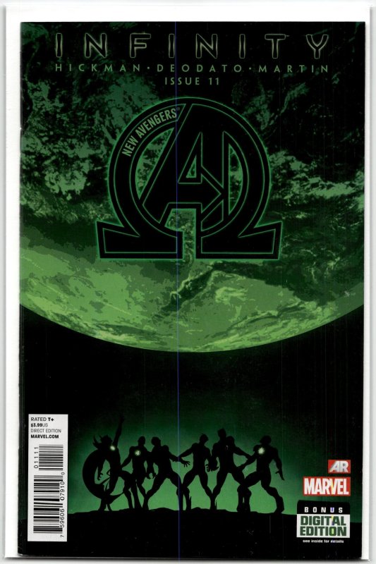 New Avengers #11 (Marvel Comics, 2013), raw, ungraded comic book — front cover