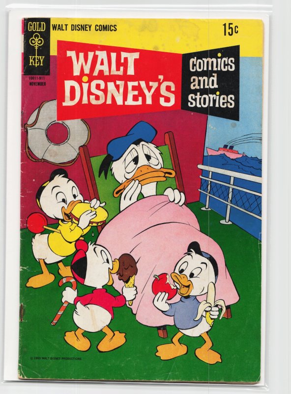 Walt Disney's Comics and Stories #350 (Gold Key, 1969), raw, ungraded comic book — front cover