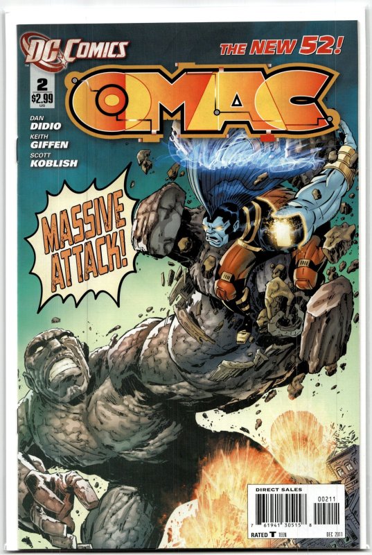O.m.a.c #2 (DC Comics, 2011), raw, ungraded comic book — front cover