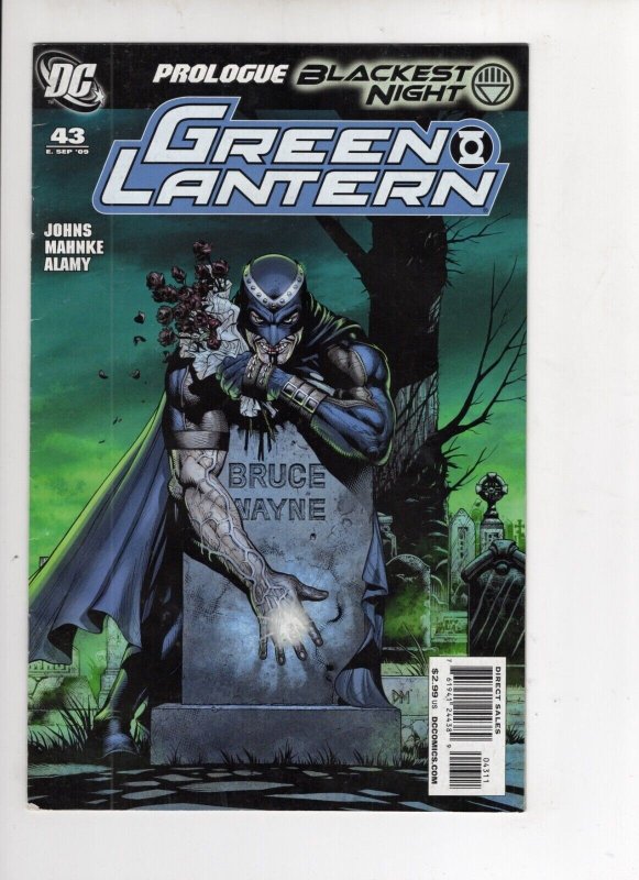 Green Lantern #43 (DC Comics, 2009), raw comic book in FN+ 6.5 condition — front cover
