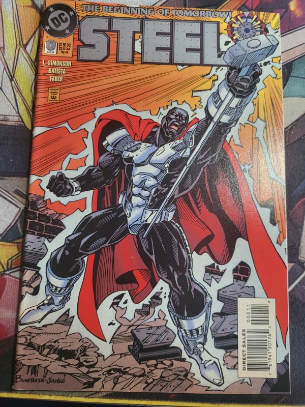 Steel #0 (DC Comics, 1994), raw, ungraded comic book — front cover