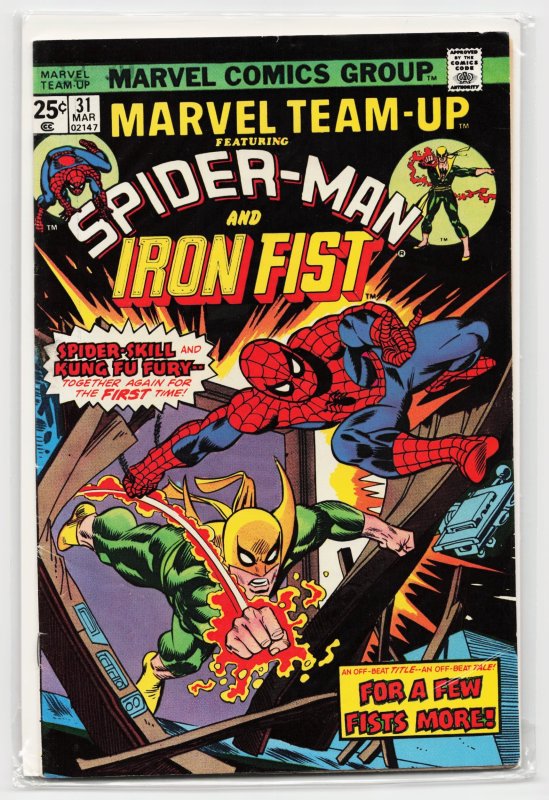Marvel Team-Up #31 (Marvel Comics, 1975), raw, ungraded comic book — front cover