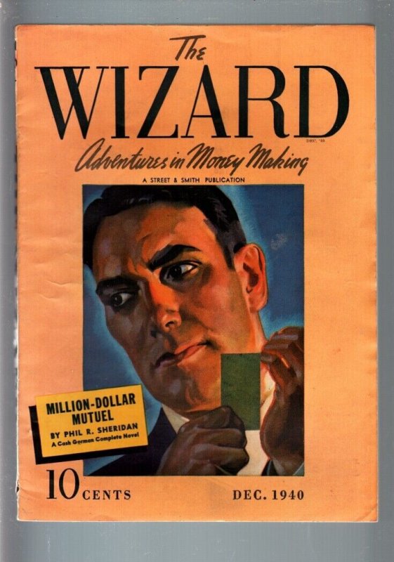 Pulp: the Wizard 1940 Dec #2 (Street & Smith, 1940), raw comic book in FN/VF condition — front cover