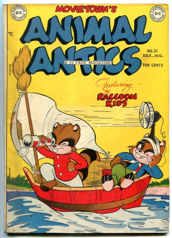 Animal Antics #21 (DC Comics, 1949), raw comic book in VF condition — front cover