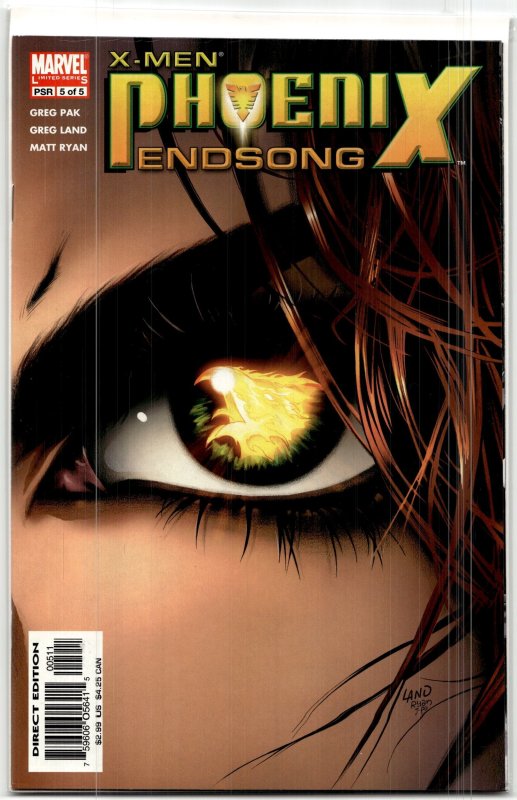 X-Men: Phoenix - Endsong #5 (2005), raw, ungraded comic book — front cover