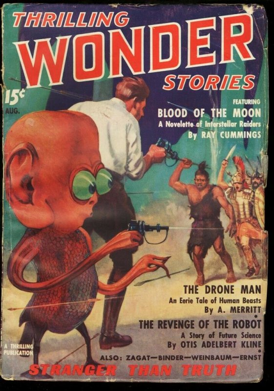 Thrilling Wonder Stories 1936 Aug-First Issue Alien Cov VG (1936), raw comic book in VG condition — front cover
