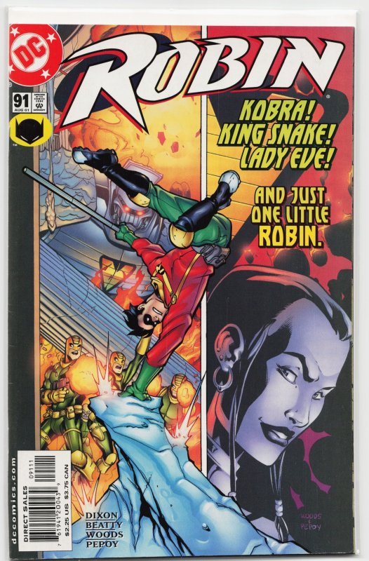 Robin #91 (DC Comics, 2001), raw, ungraded comic book — front cover