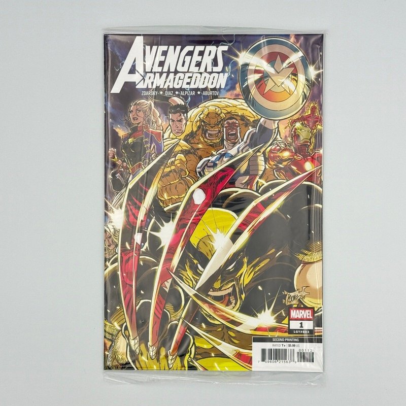 Avengers: Armageddon #1K, raw comic book in VF/NM condition — front cover