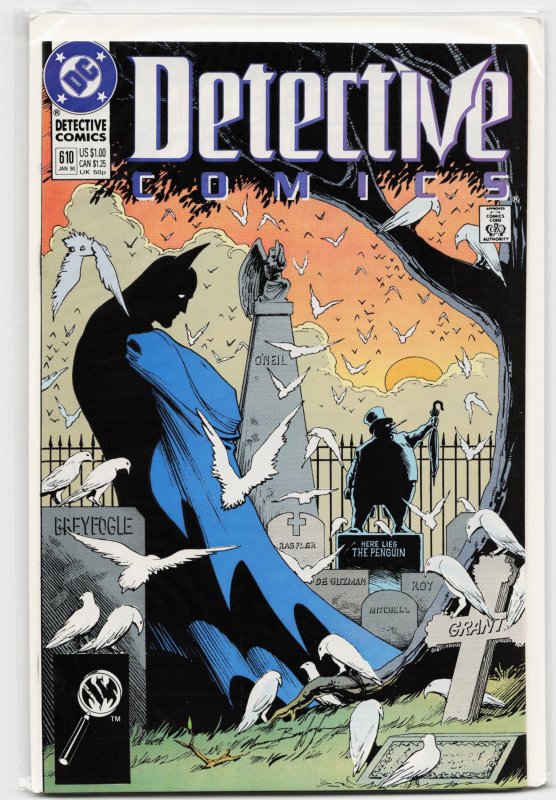 Detective Comics #610 (DC Comics, 1990), raw, ungraded comic book — front cover