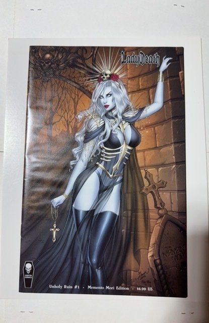 Lady Death: Unholy Ruin #1 (2018), raw comic book in NM condition — front cover