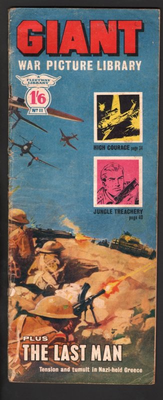 Giant War Picture Library #11 (1965), raw comic book in VG condition — front cover