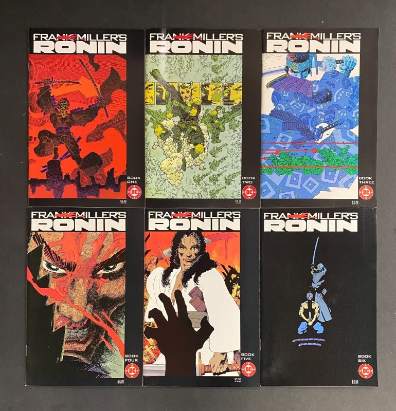 Ronin (1983) #'s 1 2 3 4 5 6 Complete VF+ (8.5) Lot Frank Miller (1983), raw comic book in VF+ 8.5 condition — front cover