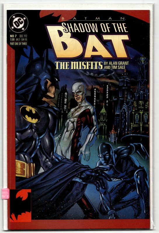 Batman: Shadow of the Bat #7 (DC Comics, 1992), raw, ungraded comic book — front cover