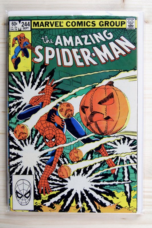 The Amazing Spider-Man #244 (Marvel Comics, 1983), raw comic book in NM 9.4 condition — front cover