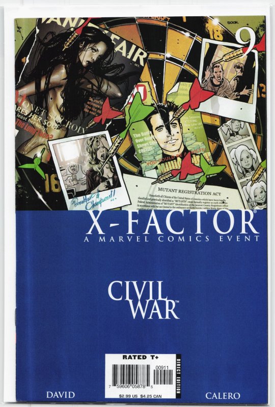 X-Factor #9 (Marvel Comics, 2006), raw, ungraded comic book — front cover