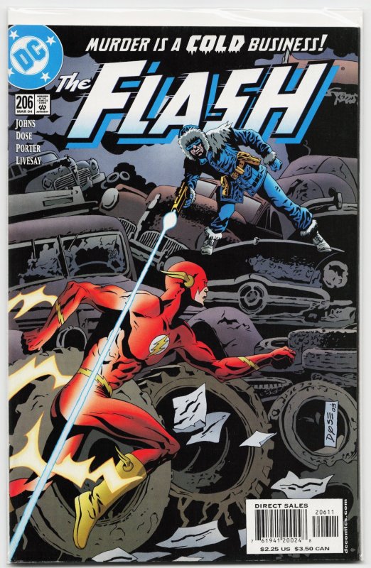 The Flash #206 (DC Comics, 2004), raw, ungraded comic book — front cover