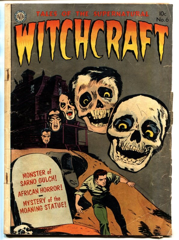 Witchcraft #6 (Avon Periodicals), raw, ungraded comic book — front cover