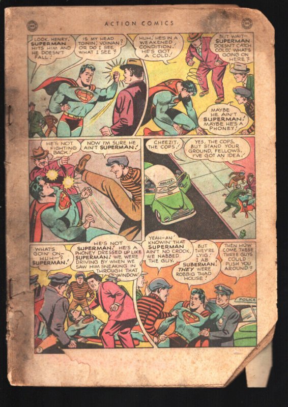 Action #113 (DC Comics, 1947), raw, ungraded comic book — front cover