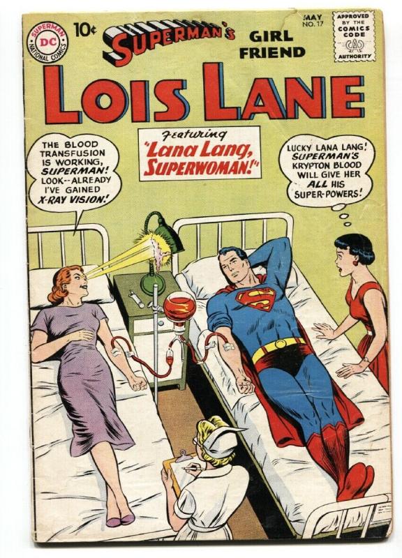 Superman's Girlfriend Lois Lane #17 (DC Comics), raw, ungraded comic book — front cover