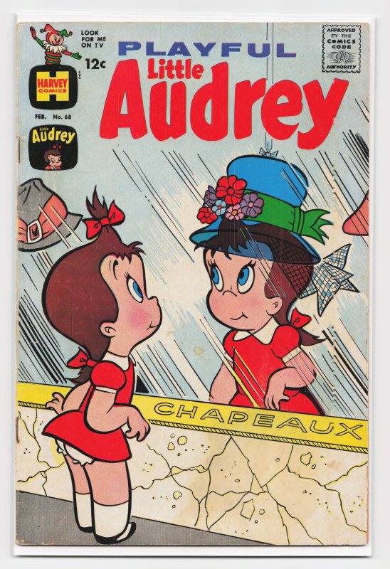 Playful Little Audrey #68 (1967), raw, ungraded comic book — front cover