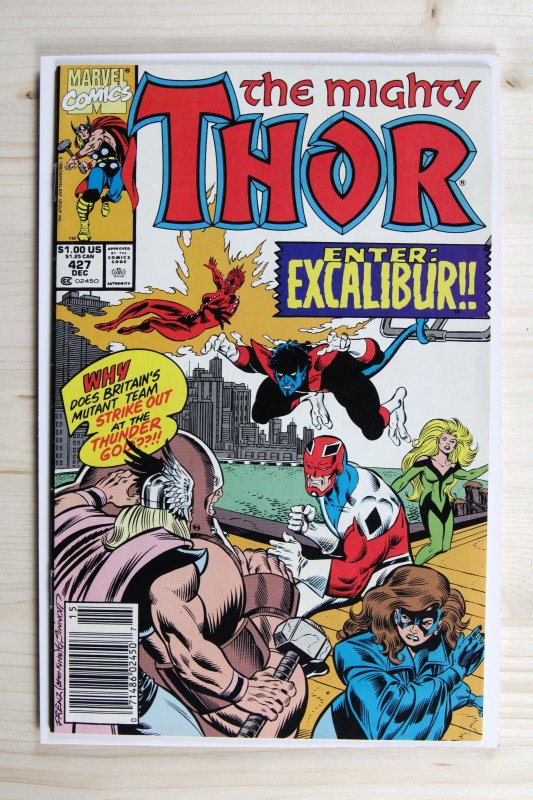The Mighty Thor #455 (Marvel Comics, 1992), raw comic book in VF+ 8.5 condition — front cover