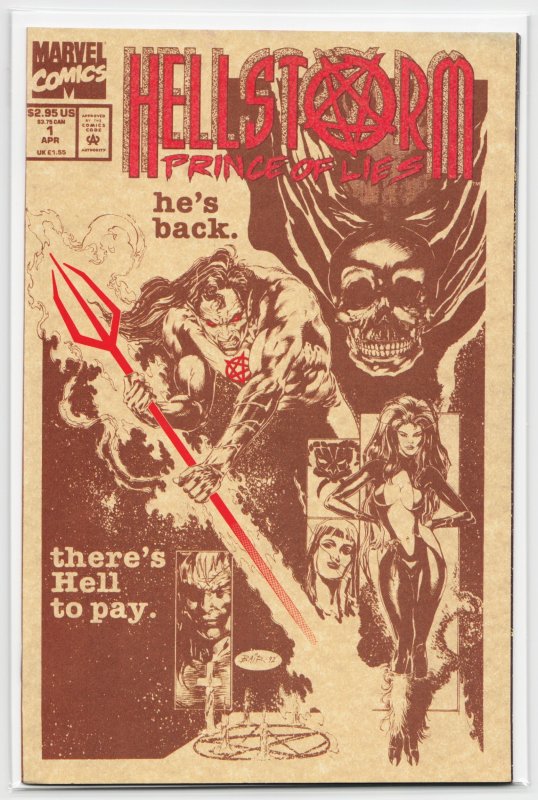 Hellstorm: Prince of Lies #1 (Marvel Comics, 1993), raw, ungraded comic book — front cover