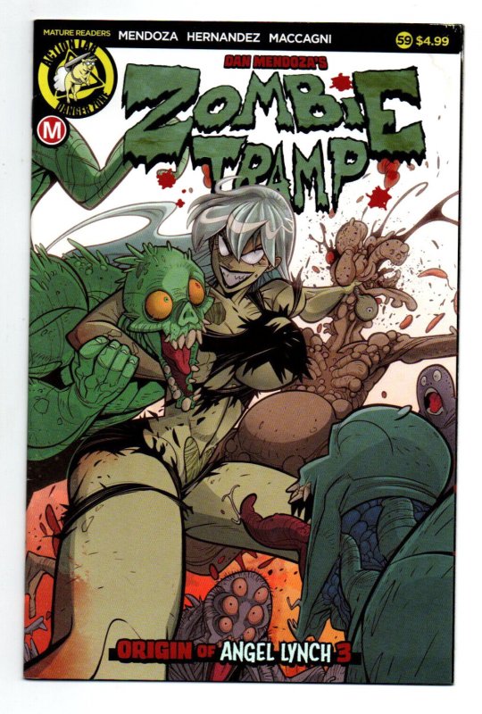 Zombie Tramp #59 (Action Lab Entertainment, 2019), raw comic book in NM condition — front cover