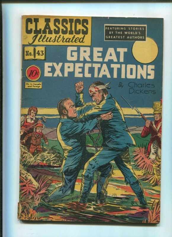 Classics Illustrated #43 (Gilberton), raw comic book in 6.0 condition — front cover
