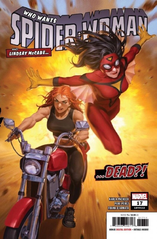 Spider-Woman #17 (Marvel Comics, 2020), raw comic book in NM condition — front cover