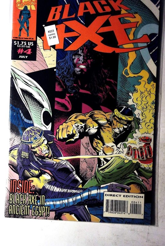Black Axe #4 (Marvel Comics, 1993), raw, ungraded comic book — front cover