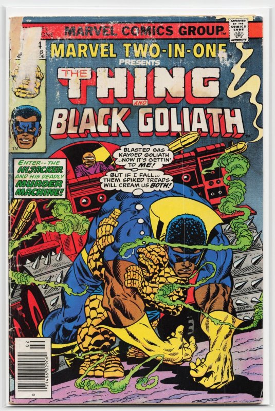 Marvel Two-in-One #24 (Marvel Comics, 1977), raw, ungraded comic book — front cover