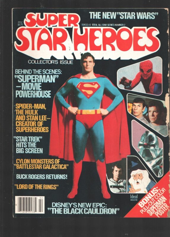 Super Star Heroes 1978-Superman "Behind the Scenes"-Star Trek-Star Wars (1978), raw, ungraded comic book — front cover