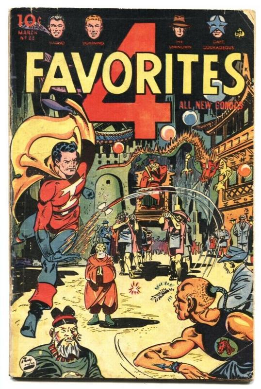 Four Favorites #22 (1946), raw, ungraded comic book — front cover