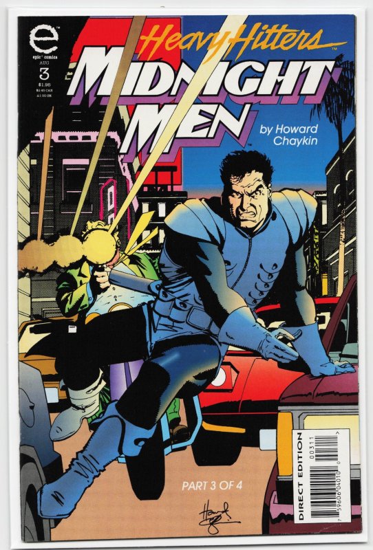 Midnight Men #3 (Dark Horse Comics, 1993), raw, ungraded comic book — front cover