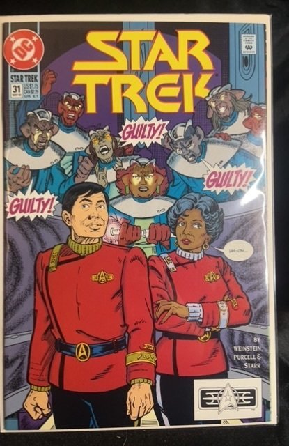 Star Trek #31 (DC Comics, 1992), raw, ungraded comic book — front cover